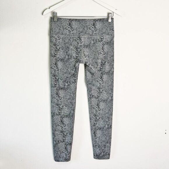 Noli Blue and Gray Snake Print Yoga Leggings - Picture 3 of 6